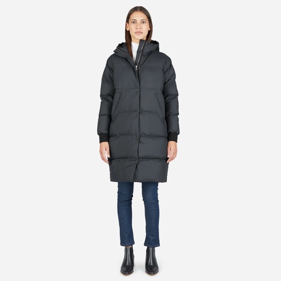 Everlane Jackets & Blazers - Everlane The Long Puffer in Charcoal Gray | Size XS